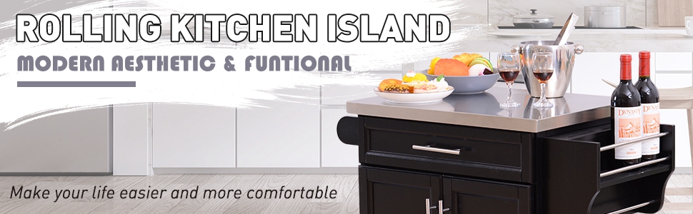 rolling kitchen island