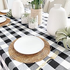 Buffalo Plaid Square Tablecloth