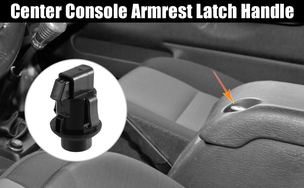 X AUTOHAUX Floor Center Console Lid Latch for Jeep Wrangler