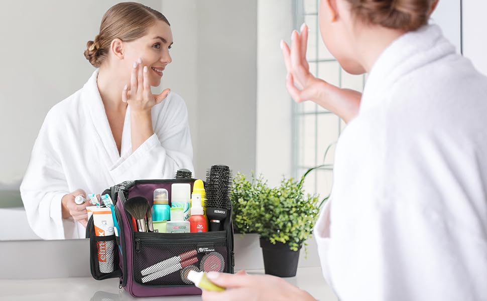 Hanging toiletry bag, makeup bag, toiletry bag, toiletry bag for women, cosmetics bag, dopp kit