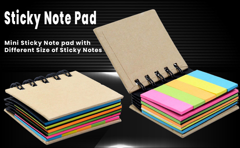 Pocket Size Spiral Sticky Note Pad