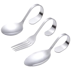 Amazon | FELTECHELECTR 3個 食器 金属製のスープスプーン