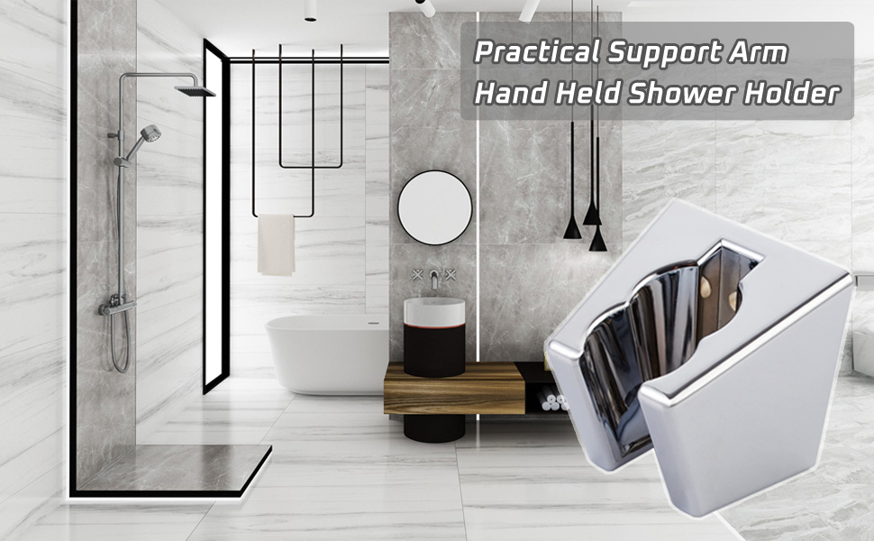 Hand Shower Bracket with Two Slot, Aomasi Bathroom Shower Head Hose