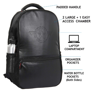 Polestar leather vintage synthetic leather men casual laptop backpack rucksacks schoolbag gifts