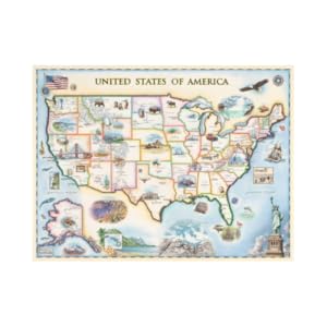 アート・デザイン・音楽 Stromlinienautos in Europa und USA Amazon.com: USA Map Poster – 18x24 Vintage-Style