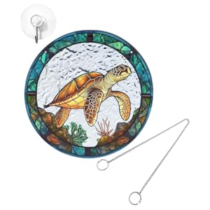 うめこ◆ステンドグラスフラワーベース◆イルカ・クマノミ・ウミガメ・サンゴ Amazon.co.jp: VINTORKY 1 セット カメのサン ャー ウミガメの