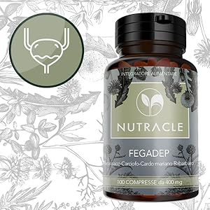 Nutracle Fegadep 100 Compresse 400 Mg Per Purificare E Disintossicare Il Fegato Azione Diuretica Ed Epatoprotettiva A Base Di Tarassaco