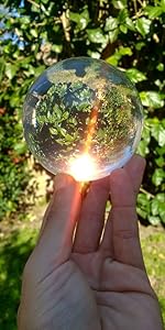 Clear contact juggling ball 75mm