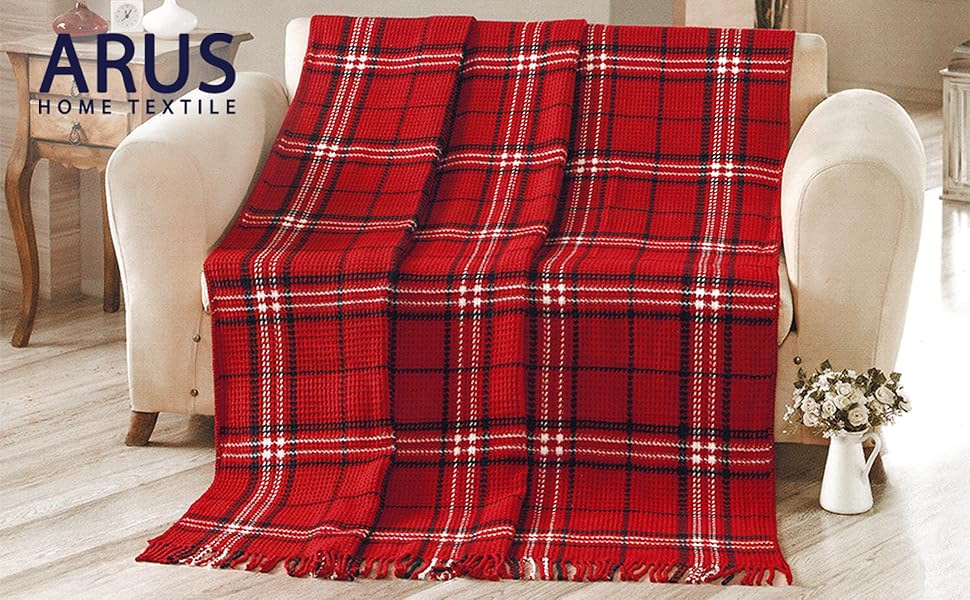 tagesdecke kuscheldecke überwurf plaid wohnzimmer decke tv decke oldschool karriert arus