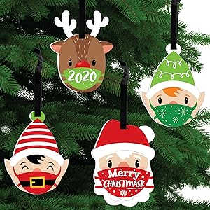 Merry Christmask Christmas Tree Ornaments