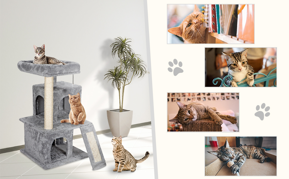 Nova Microdermabrasion Cat Tree for Indoor Cats Cat Tower