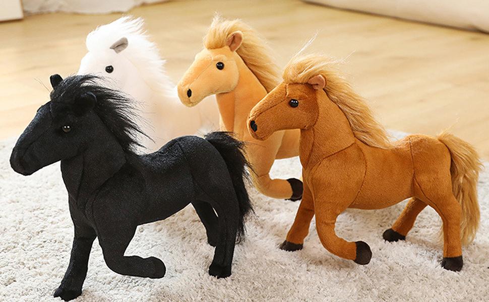 ぬいぐるみ本体 白い馬と茶色い馬(ミンミン専用) Amazon.co.jp: 馬のぬいぐるみ 3Dの目をした馬のぬいぐるみ
