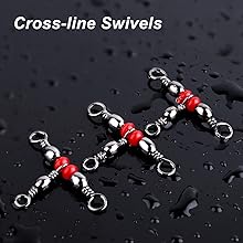 Cross-line swivels