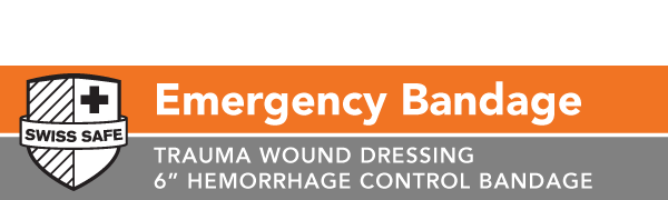 Swiss Safe 2-Pack 6 Inch IFAK Trauma Kit Emergency Israeli Bandages
