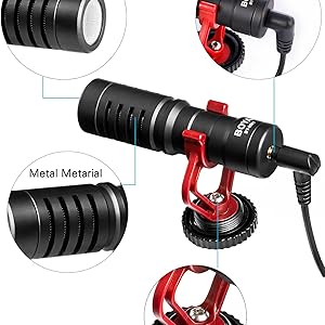 BY-MM1 Universal On-Camera Shotgun Mic Microphone, Cardioid Microphone for DSLR