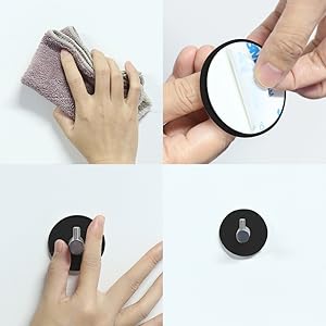 Newness 4 Piezas Ganchos Autoadhesivos, Ganchos Adhesivos ...