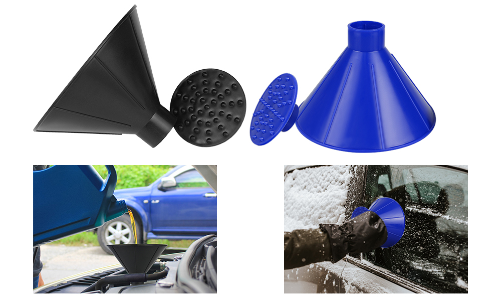 Ansbell Magical Ice Scrapers for Car Windshield Cone Shaped