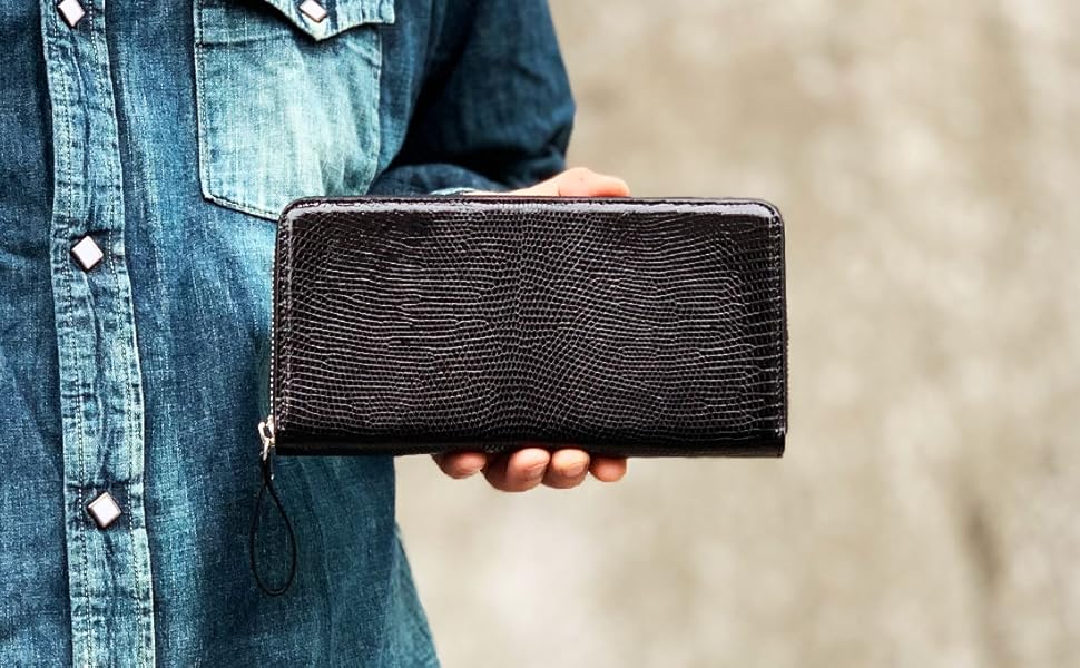 【とらんぱりさ7】クロコダイル 財布 本物 シャイニング 一枚革 ブラック とらんぱりさ7】クロコダイル 財布 本物 シャイニング 一枚革 ブラック