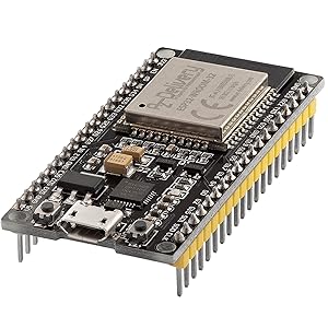 AZDelivery ESP32 NodeMCU WiFi WLAN CP2102 ESP32-WROOM-32D IoT Microcontroller Bluetooth Module
