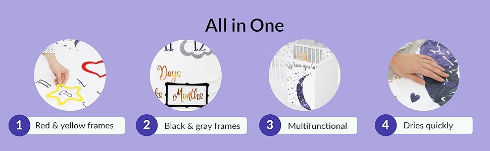 Baby Milestone Moon Blanket