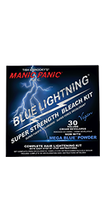 Blue Lightning Hair Bleaching Kit- 30 Volume w/ Mega Blue Powder