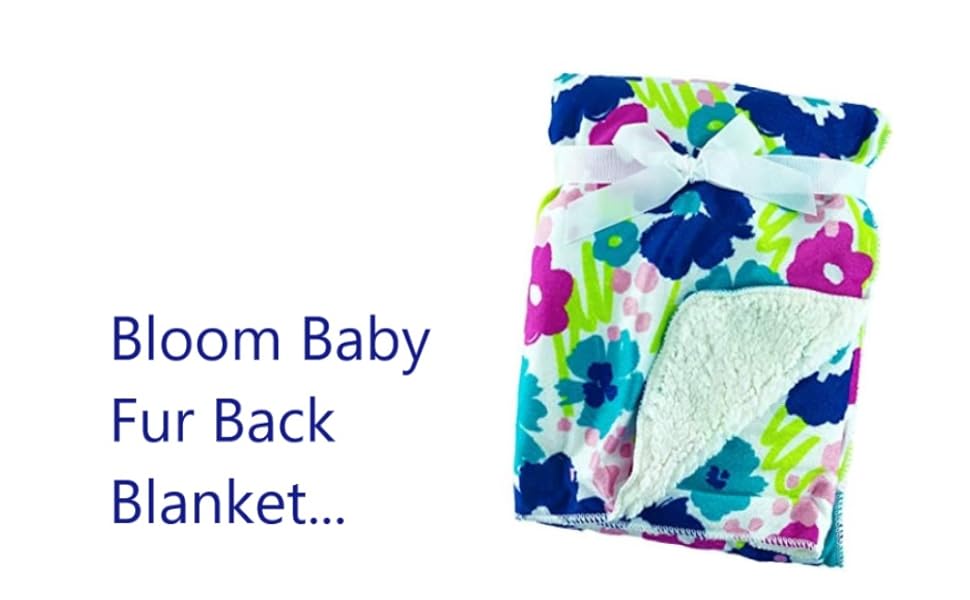 Baby Blanket for Newborn Fleece Soft Sherpa Fur Fur Back Cot Bed