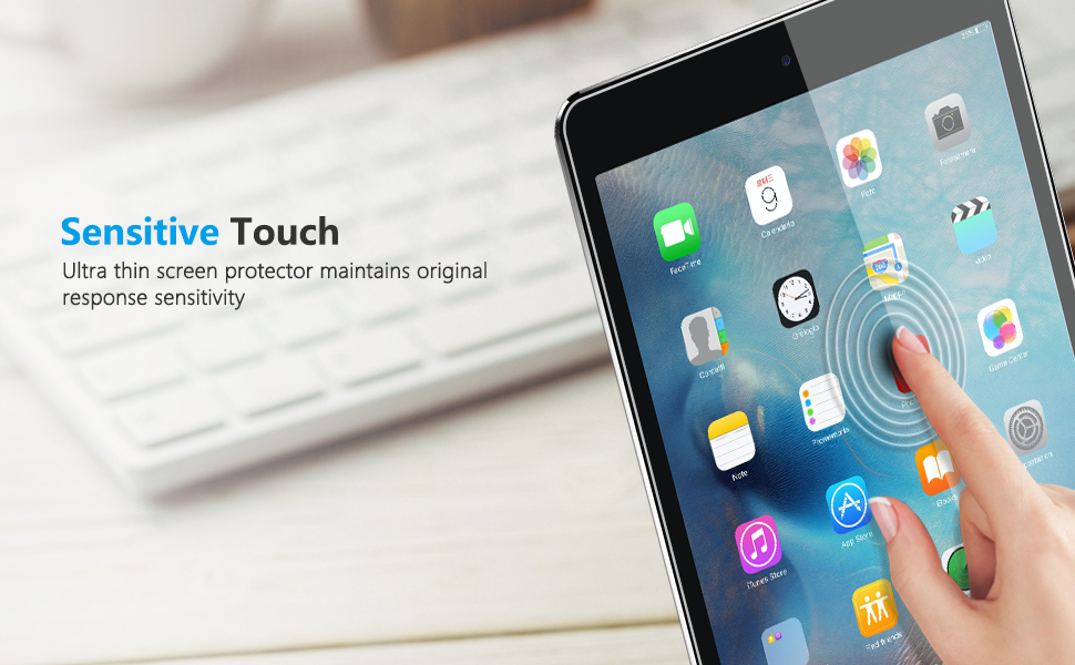 SPARIN 2 Pack Screen Protector Compatible with iPad 6th 5th