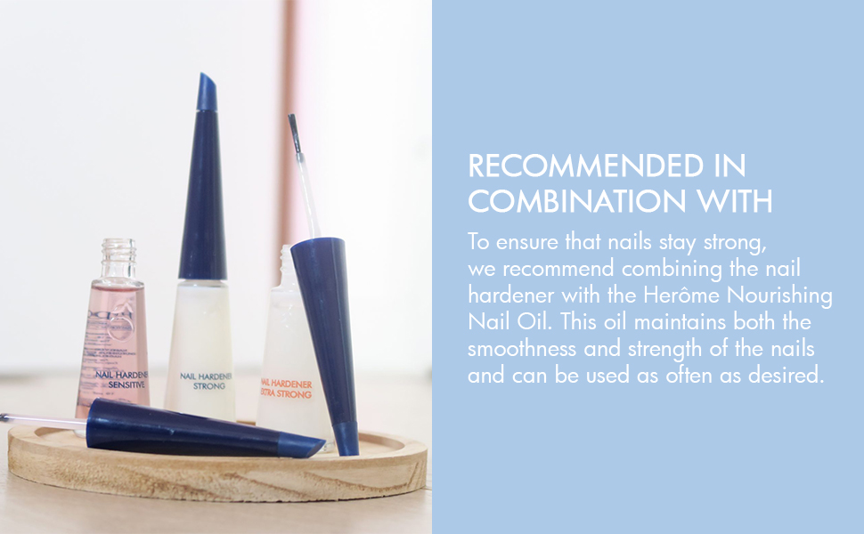 Herome Nail Hardener Sensitive 10ml With Keratin, Nail Strengthener