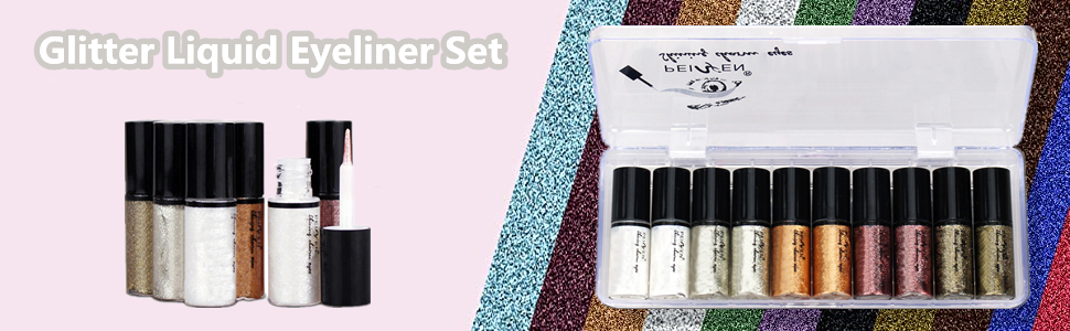 Glitter Liquid Eyeliner Set