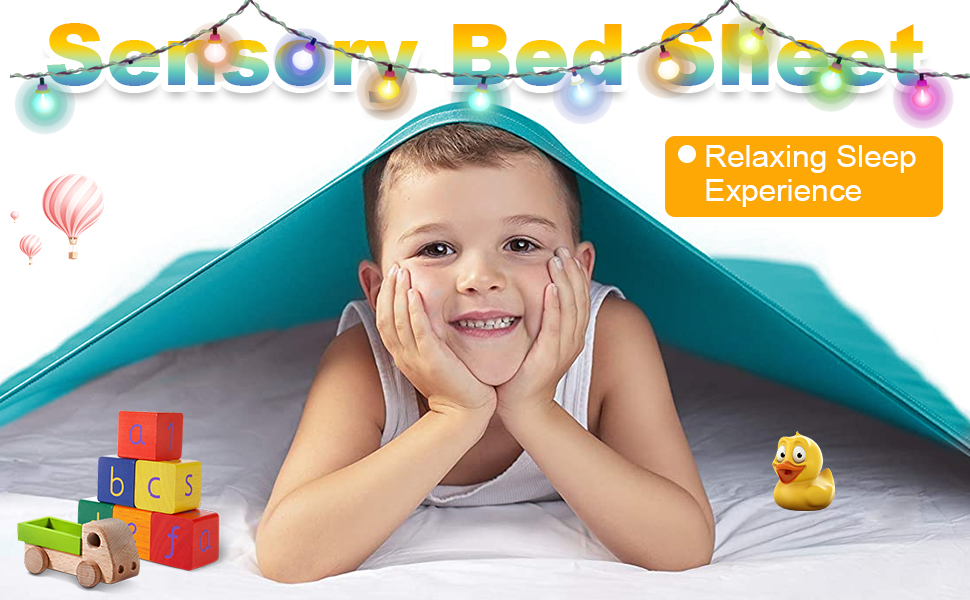 Galagee Sensory Compression Bed Sheet for Kids with Mesh