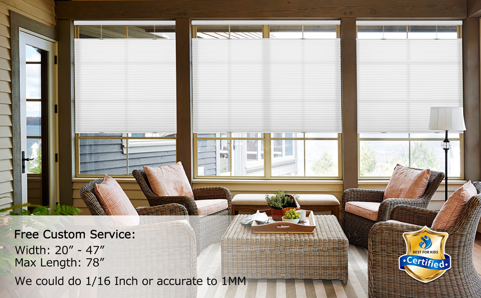 Washington Mall Keego Cellular Blinds Cordless Top Down Bottom Up