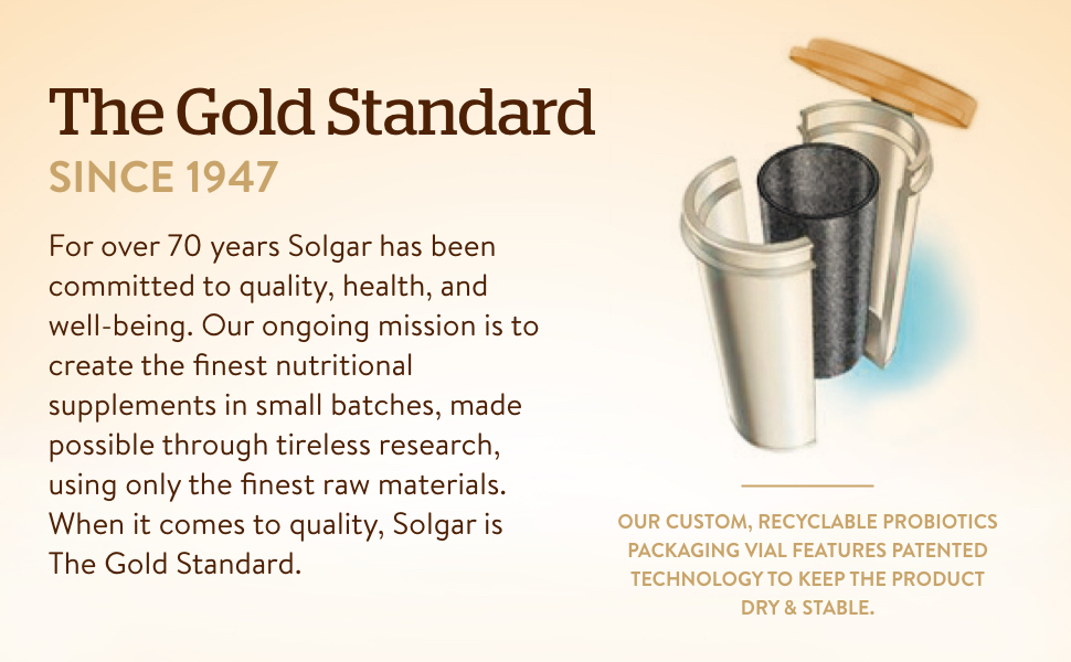 For over 70 years Solgar has been committed to quality, health, and well-being.