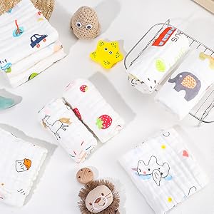 Baby Musselin Waschlappen