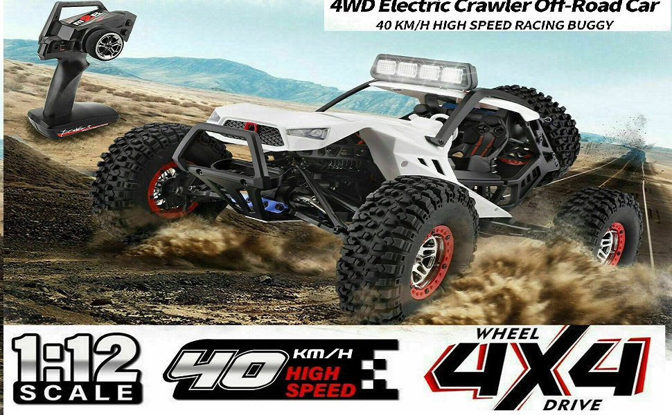 Coches RC Wltoys 12429, 4x4 Todocaminos en 2,4G”