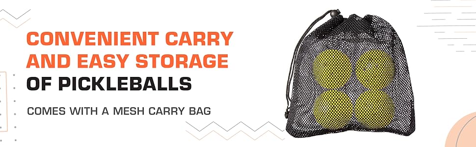 Amazin Aces Pickelball Paddle with Mesh Carry Bag, mesh carry bag for pickleballs. mesh bag
