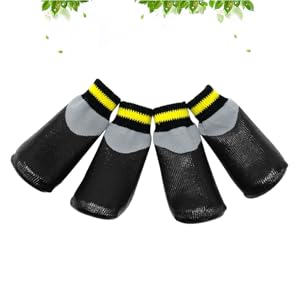 BESPORTBLE 4pcs Set Small Dog Shoes Paws Dog Boots Waterproof Socks Anti-slip Winter Shoes for Puppies 19 5