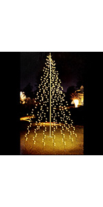 Vlaggenmast lichtketting