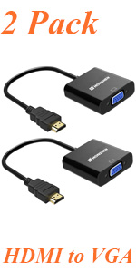HDMI to VGA 2 Pack
