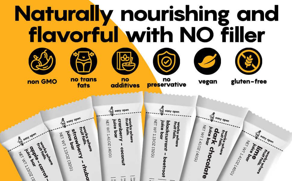 Breakfast Bars - Healthy Fruit Protein Snack Energy, Meal Replacement Gluten-Free, Vegan Low-Calorie