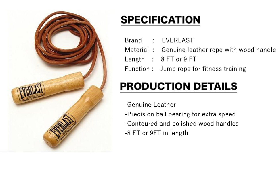 Amazon | Everlast(エバーラスト) 革製 ボクシング用 縄跳び