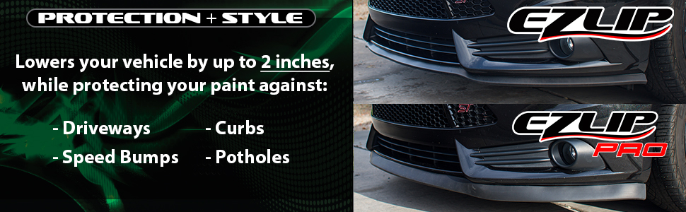 ez lip, car lowerers, automotive lip, protection
