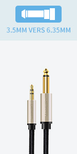 3.5MM VERS 6.35MM