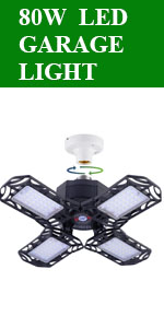 80W LED Garage Light