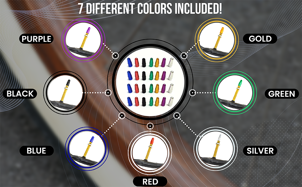 Domain Cycling Presta Valve Cap Anodized Aluminum Alloy Bicycle Bike Tire Caps Dust Covers