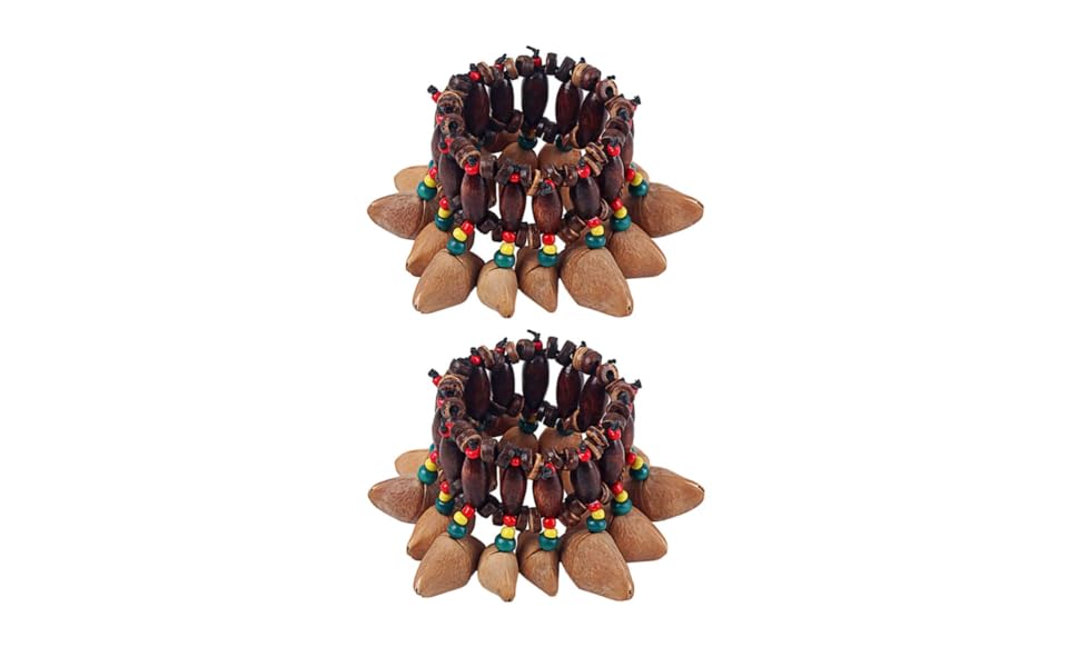 Amazon.com: 2Pcs African Nutshell Handbell cabasa african nut