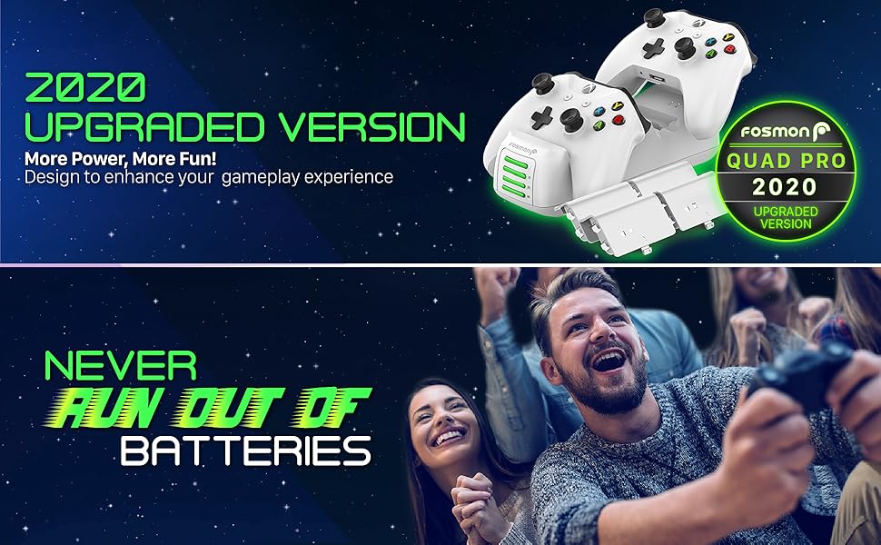 Fosmon Quad PRO Xbox One Controller Charger