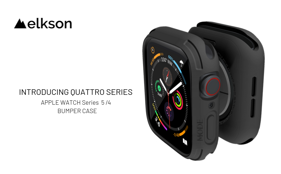 elkson Compatible with Apple Watch 5 4 44mm bumper protective case