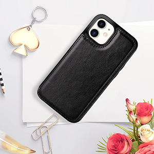Coolden for iPhone 11 Case Shockproof Case for iPhone 11 Wallet Case Cover with Card Holder Slot Flip Folio Soft PU Leather Magnetic Closure Protective Case Cover for iPhone 11 6.1 inch (Black) 19 buttons