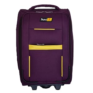 skyline luggage purple