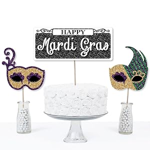 Amazon Com Mardi Gras Masquerade Party Centerpiece Sticks
